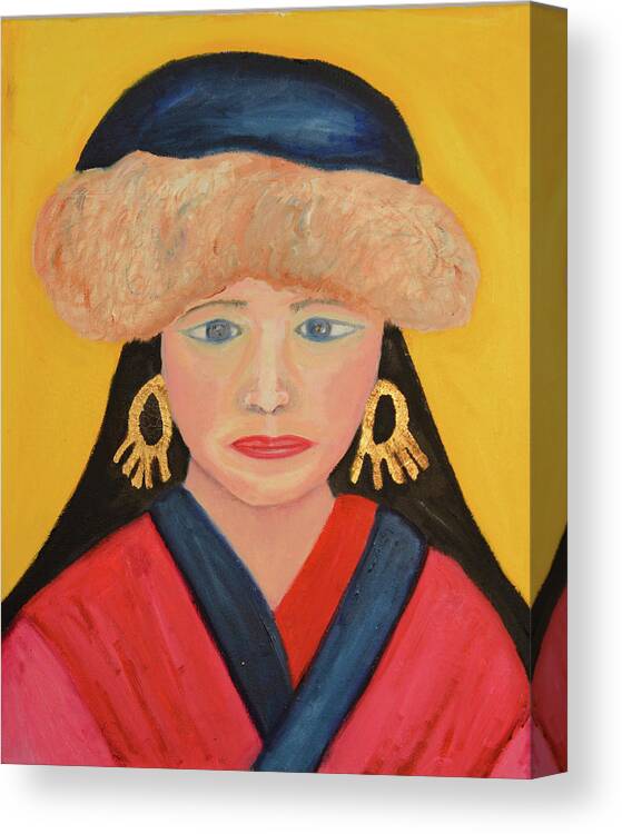 Decorate Canvas Print featuring the painting From Ulaanbaatar by Anita Hummel