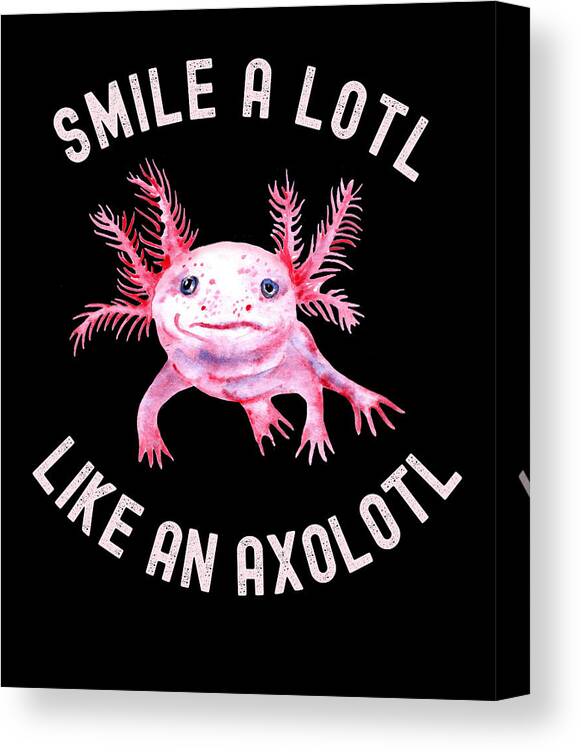Best Axolotl Dad Ever,Cute Funny Axolotl Canvas Print / Canvas Art