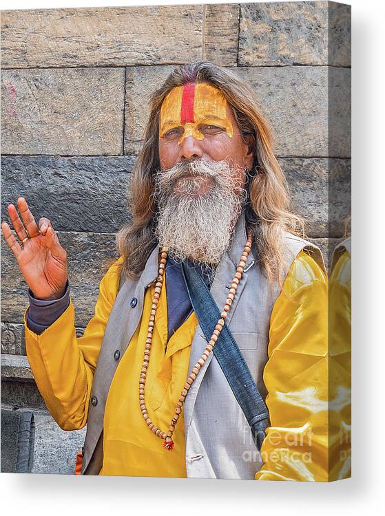 Street Canvas Print featuring the photograph Guru by Tom Watkins PVminer pixs