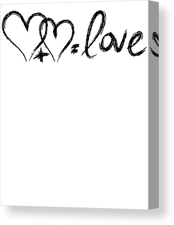 Hand Written Love Equation, Hearts Hand Drawings, Gift For Him, Gift For  Her, Romantic Couple Drawing by Mounir Khalfouf - Pixels