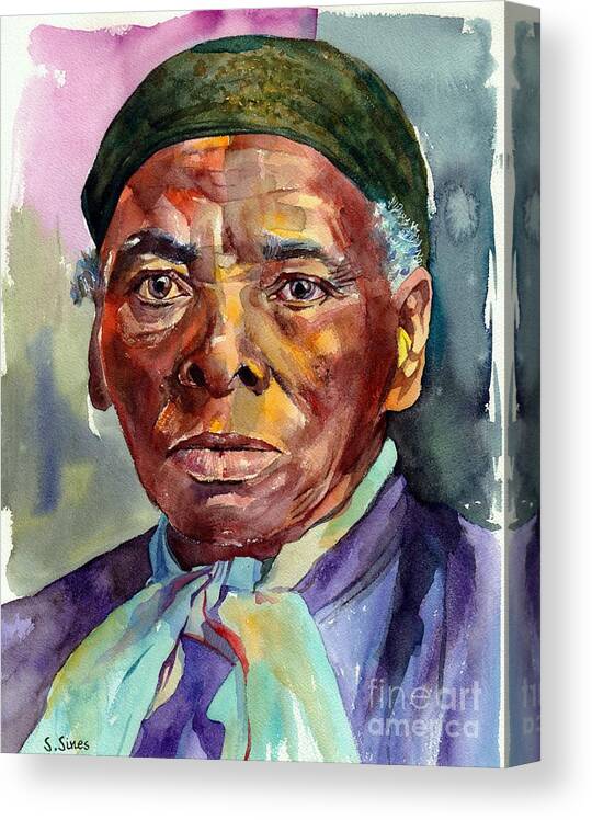 Harriet Tubman Canvas Print featuring the painting Harriet Tubman by Suzann Sines