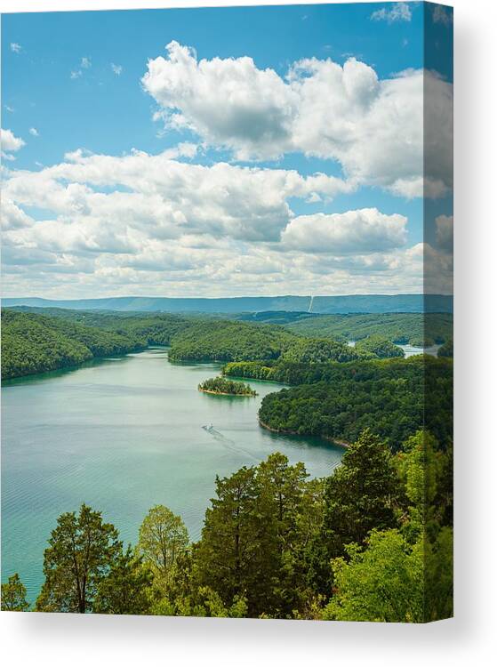 Raystown Lake Canvas Print featuring the photograph Hawns Overlook, Raystown Lake 04 by Jon Bilous