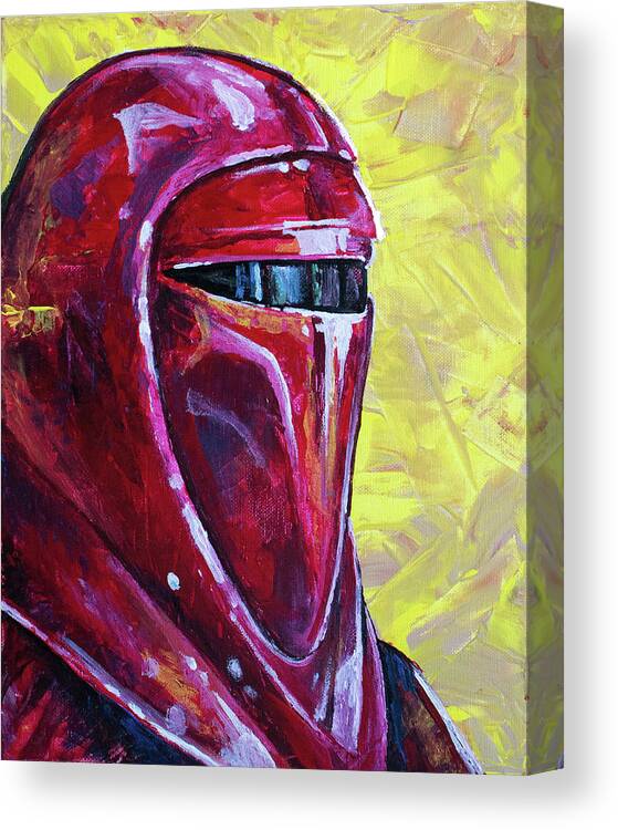 Star Wars Canvas Print featuring the painting Imperial Guard by Aaron Spong