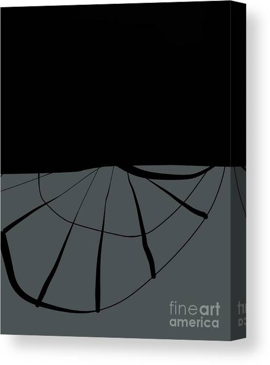 Abstract Canvas Print featuring the painting In the darkness of the net - abstract by Vesna Antic