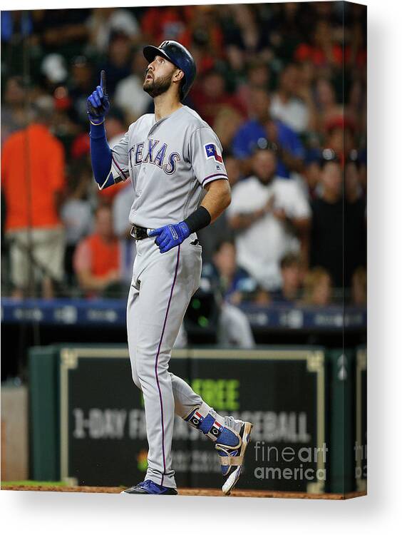 Ninth Inning Canvas Print featuring the photograph Joey Gallo by Bob Levey