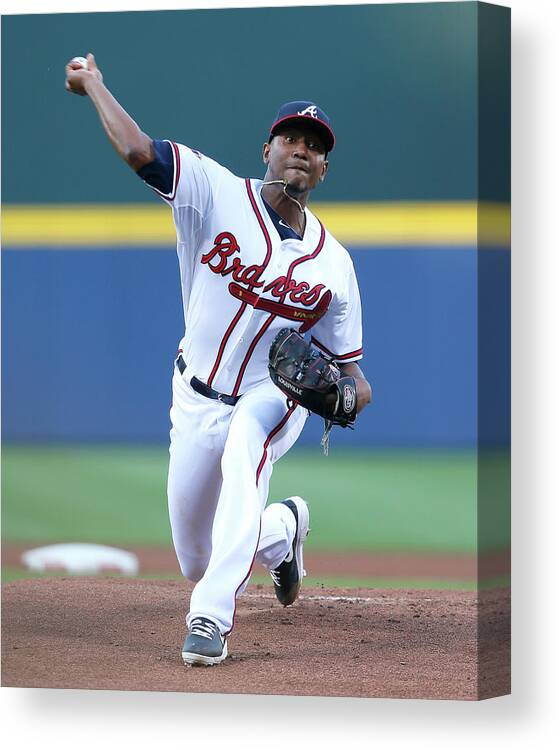 Atlanta Canvas Print featuring the photograph Julio Teheran by Kevin C. Cox