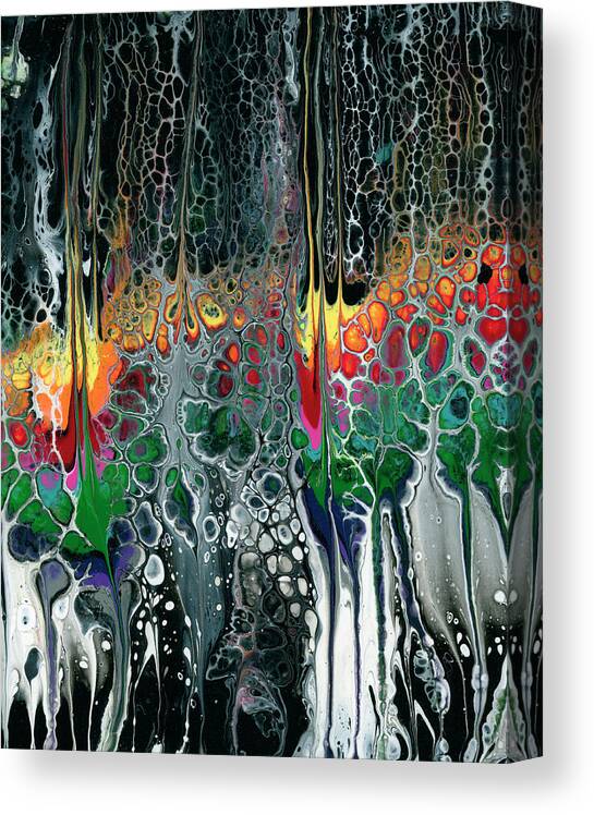 Landscape Canvas Print featuring the painting Kilauea 2 by KC Pollak