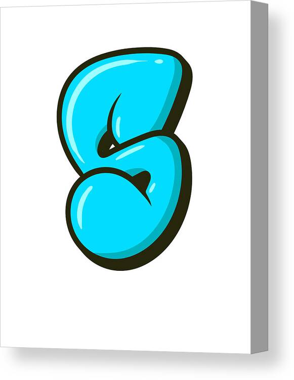 Letter N - Graffiti Street Art Style  Canvas Print for Sale by