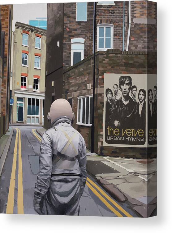 Astronaut Canvas Print featuring the painting London Verve by Scott Listfield