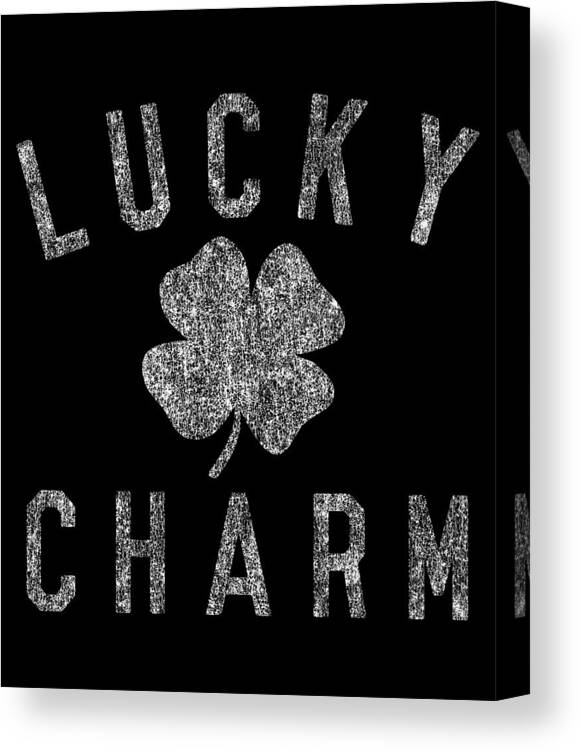 Funny Canvas Print featuring the digital art Lucky Charm by Flippin Sweet Gear