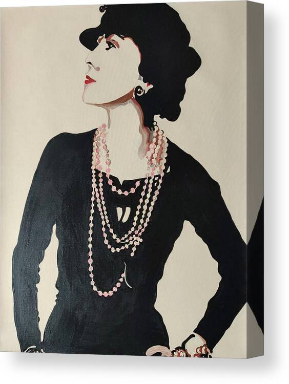 Madame Coco Chanel Portrait Of Gabrielle Bonheur Canvas Print / Canvas Art  by Artista Fratta - Fine Art America