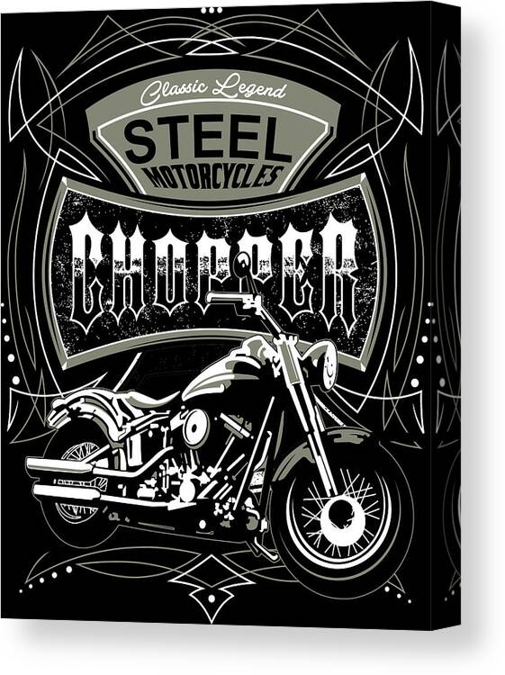 Steel Canvas Print featuring the digital art Made of Steel by Long Shot