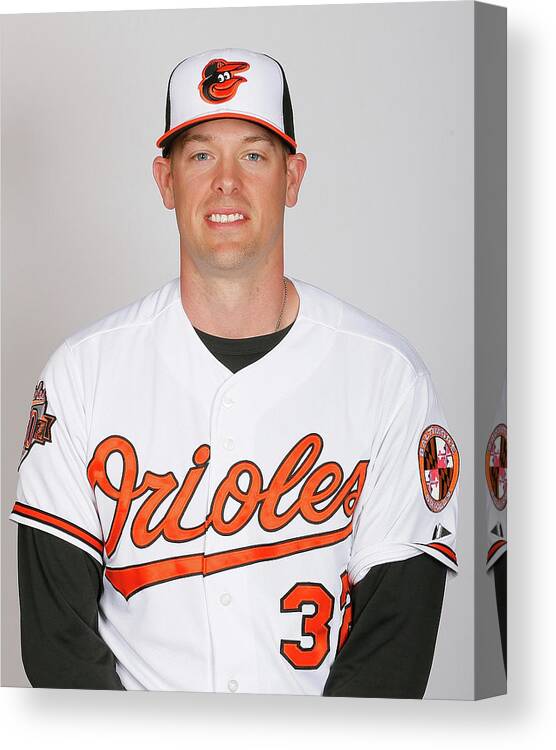 Media Day Canvas Print featuring the photograph Matt Wieters by Kevin C. Cox