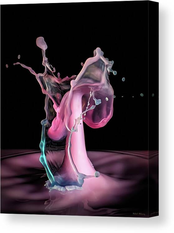 Water Drop Canvas Print featuring the photograph May I Have This Dance by Michael McKenney
