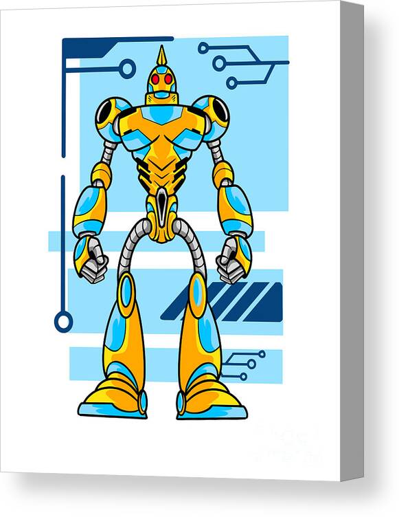 Mecha Robot Anime, Japanese Future Technology Canvas Print / Canvas Art by  Amusing DesignCo - Fine Art America