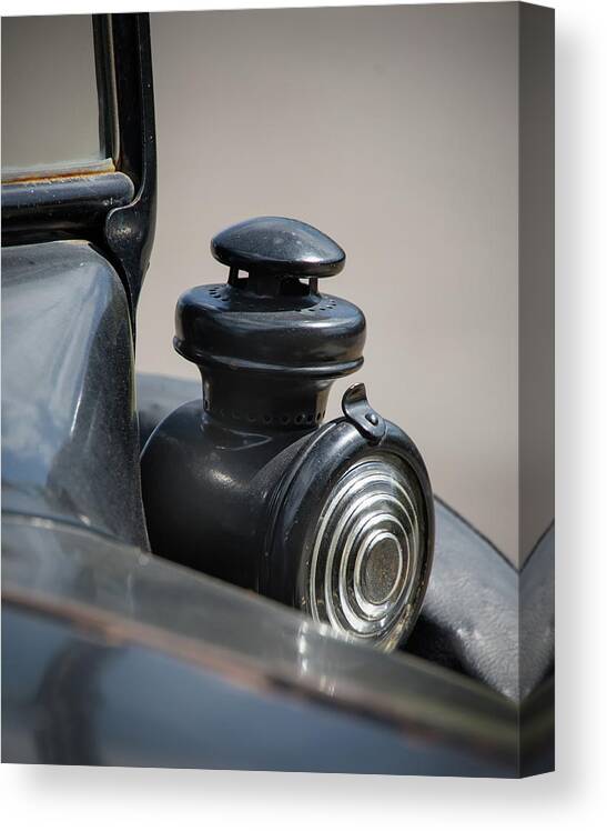 Model T Canvas Print featuring the photograph Model T headlamp by M Kathleen Warren