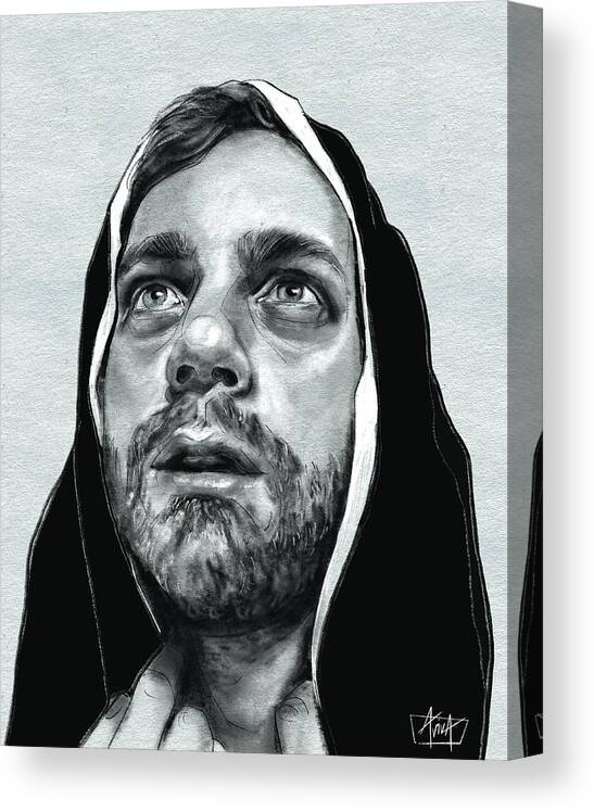 Man Canvas Print featuring the digital art My Brother by Aviva Weinberg