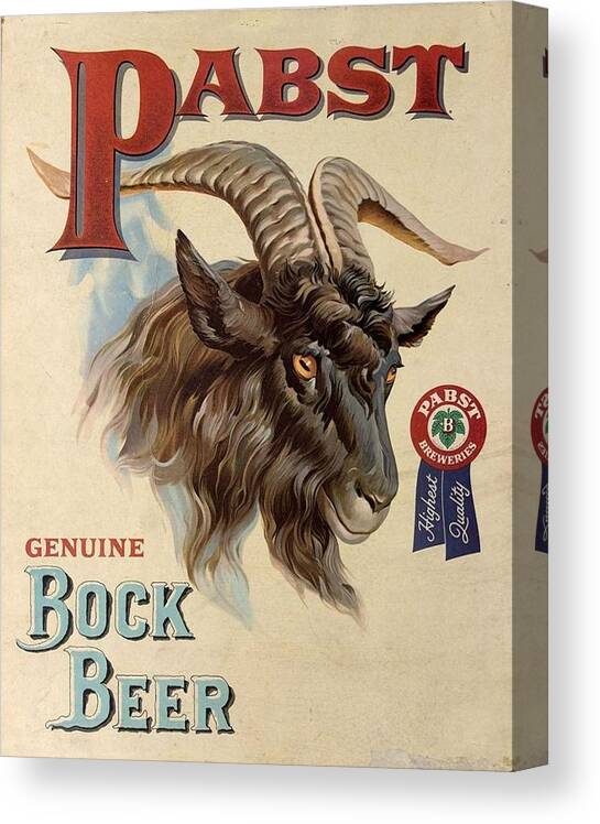 Vintage Style Beer Label Fridge Magnet 2 1/4" Frankenmuth Bock Kentucky Goat 