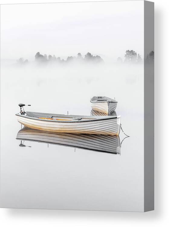 Boats Canvas Print featuring the photograph Pair by Raymond Carruthers