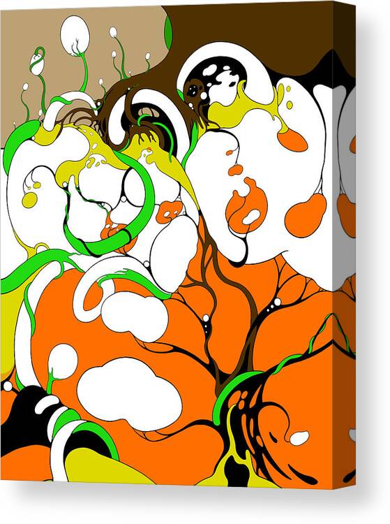 Vines Canvas Print featuring the digital art Pandemic by Craig Tilley