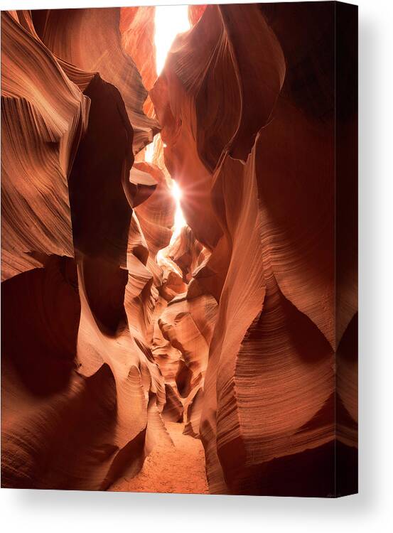 Antelope Canyon Canvas Print featuring the photograph Passage At Antelope Canyon by Owen Weber