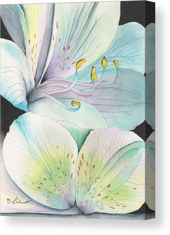 Pastel Floral Canvas Print featuring the painting Pastel Beauty by Bob Labno