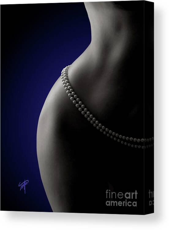 Pearls Canvas Print featuring the photograph Pearls by Jim Trotter