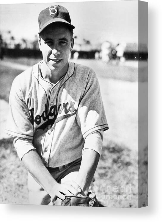 People Canvas Print featuring the photograph Pee Wee Reese by National Baseball Hall Of Fame Library
