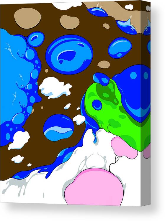 Pandemic Canvas Print featuring the digital art Pendemic by Craig Tilley