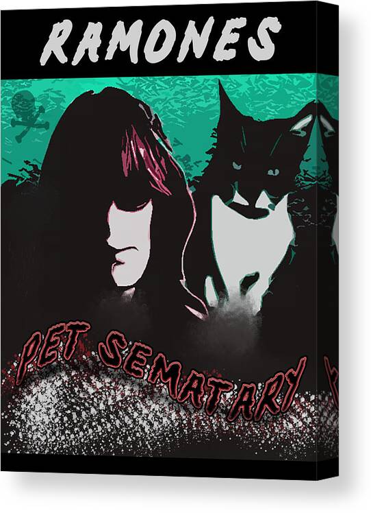 Pet Sematary Canvas Print featuring the digital art Pet Sematary by Christina Rick