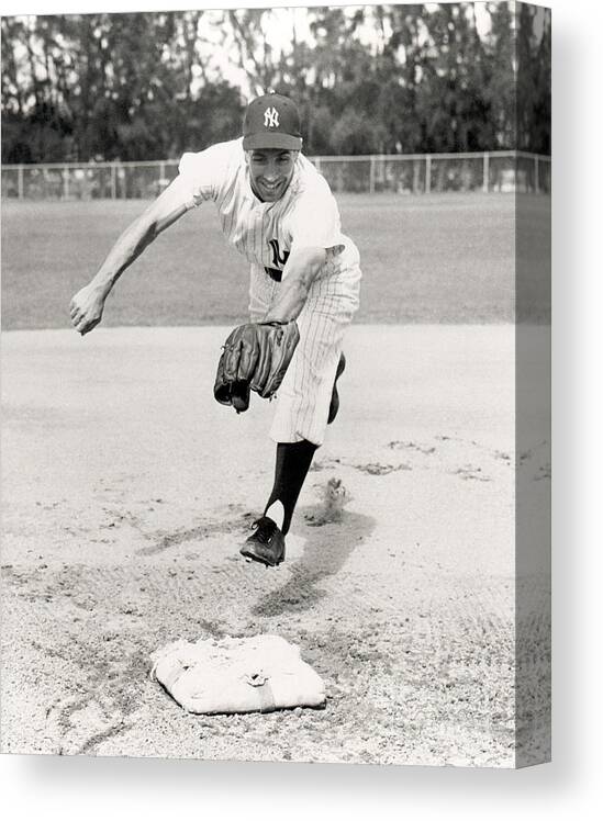 American League Baseball Canvas Print featuring the photograph Phil Rizzuto by National Baseball Hall Of Fame Library