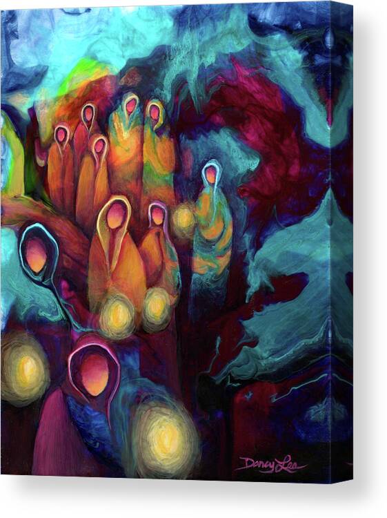 Pilgrimage Canvas Print featuring the painting Pilgrimage by Darcy Lee Saxton