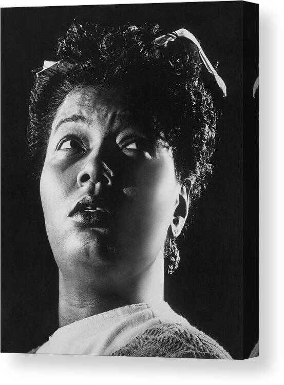 Actress Canvas Print featuring the drawing Portrait of Pearl Bailey by Gjon Mili
