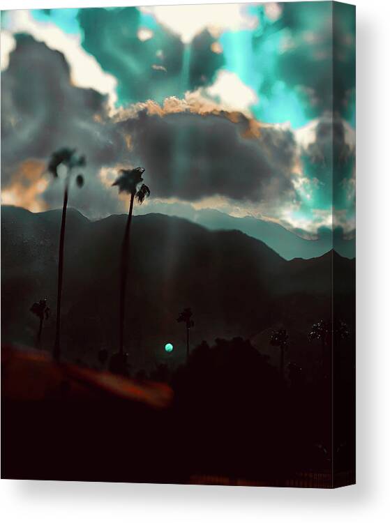 Buffy The Vampire Slayer Canvas Print featuring the photograph Psalms Trees 46 1-3 by Nicholas Brendon