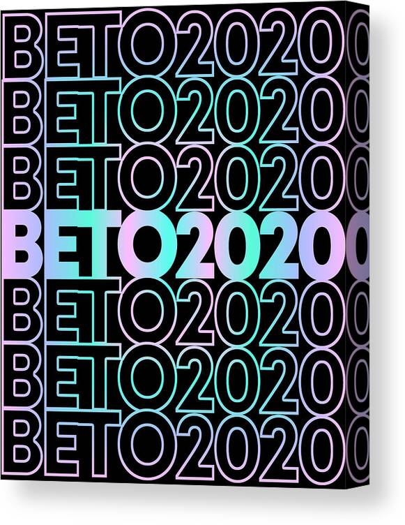 Cool Canvas Print featuring the digital art Retro Beto 2020 by Flippin Sweet Gear