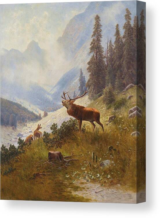 Paint by Number Deer & Lake Finished Print 11 x 14 Print