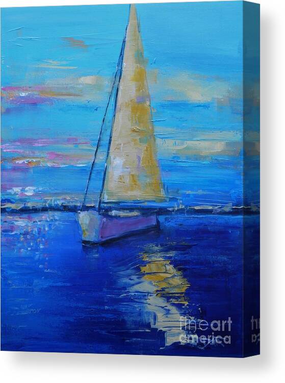 Sail Canvas Print featuring the painting Sail Away With Me by Dan Campbell