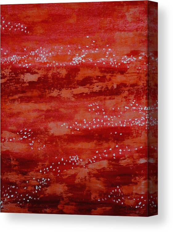 Red Canvas Print featuring the painting Sailor's Delight by Vallee Johnson
