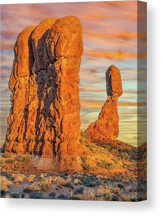 Arches National Park Canvas Print featuring the photograph September 2023 Balanced Rock by Alain Zarinelli