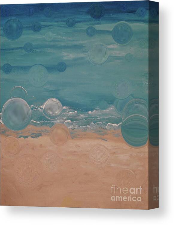 A-fine-art Canvas Print featuring the painting Set Yourself Free by Catalina Walker