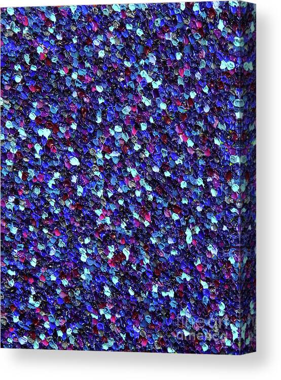 Abstract Canvas Print featuring the painting Soft Blue Transitions by Dean Triolo