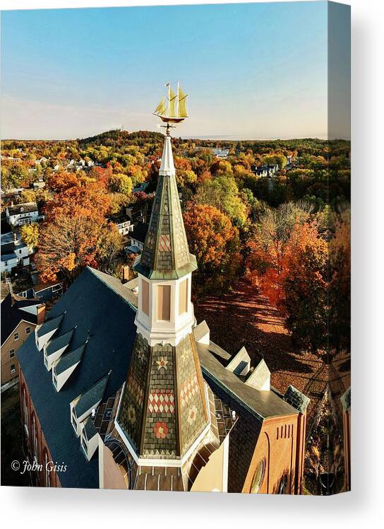  Canvas Print featuring the photograph St Johns by John Gisis