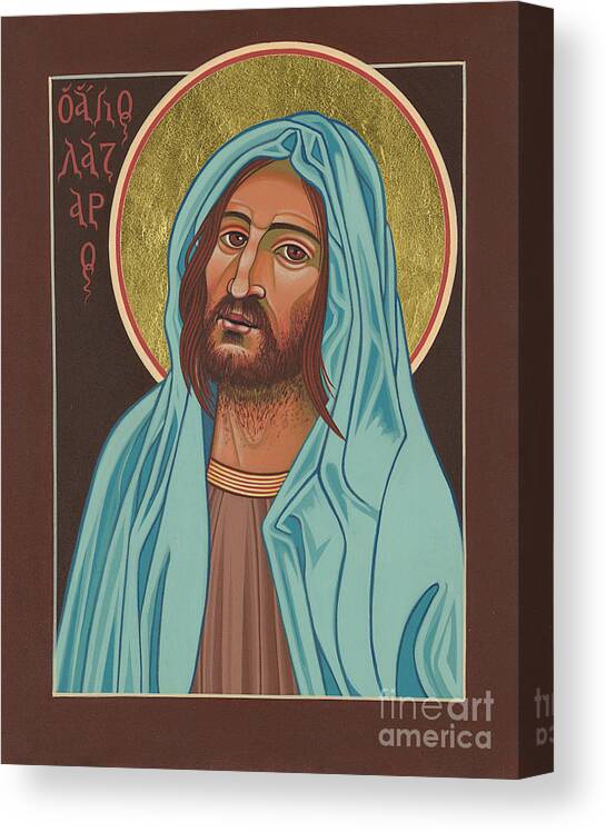 St Lazarus Of Bethany Canvas Print featuring the painting St Lazarus of Bethany by William Hart McNichols