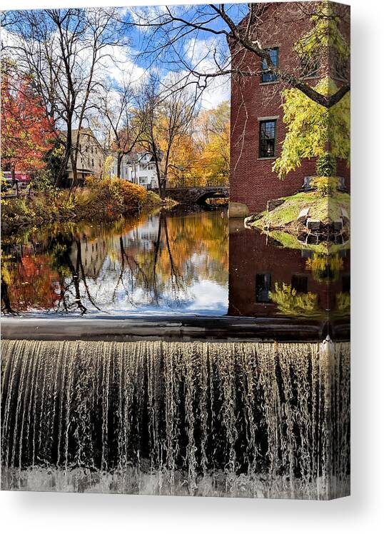 Water Canvas Print featuring the photograph Stillness and Motion by Christopher Brown