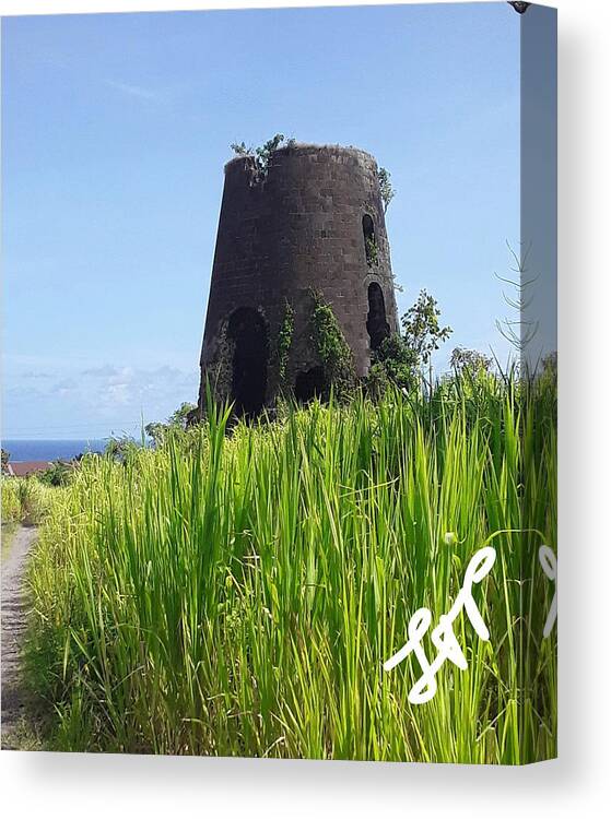 Sugar Mill Canvas Print featuring the photograph Sugar Mill of the Gods by Esoteric Gardens KN
