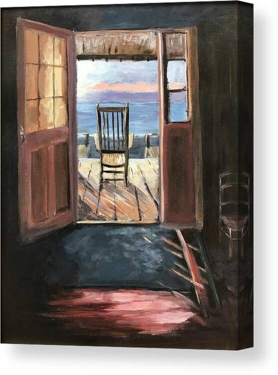 Art Canvas Print featuring the painting Sun-Up Front Row Seat by Deborah Smith