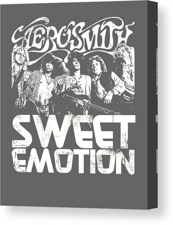Aerosmith Canvas Print featuring the digital art Sweet Emotion by Isaiah Ingram