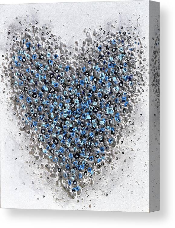 Heart Canvas Print featuring the painting The Heart of Winter by Amanda Dagg