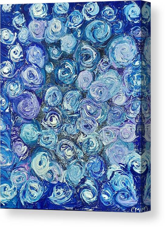 Abstract Canvas Print featuring the painting The Rose Marie by Christina Knight