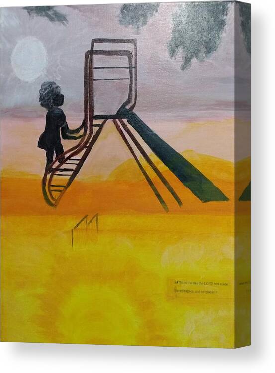 The Day Canvas Print featuring the painting This is the Day by Suzanne Berthier